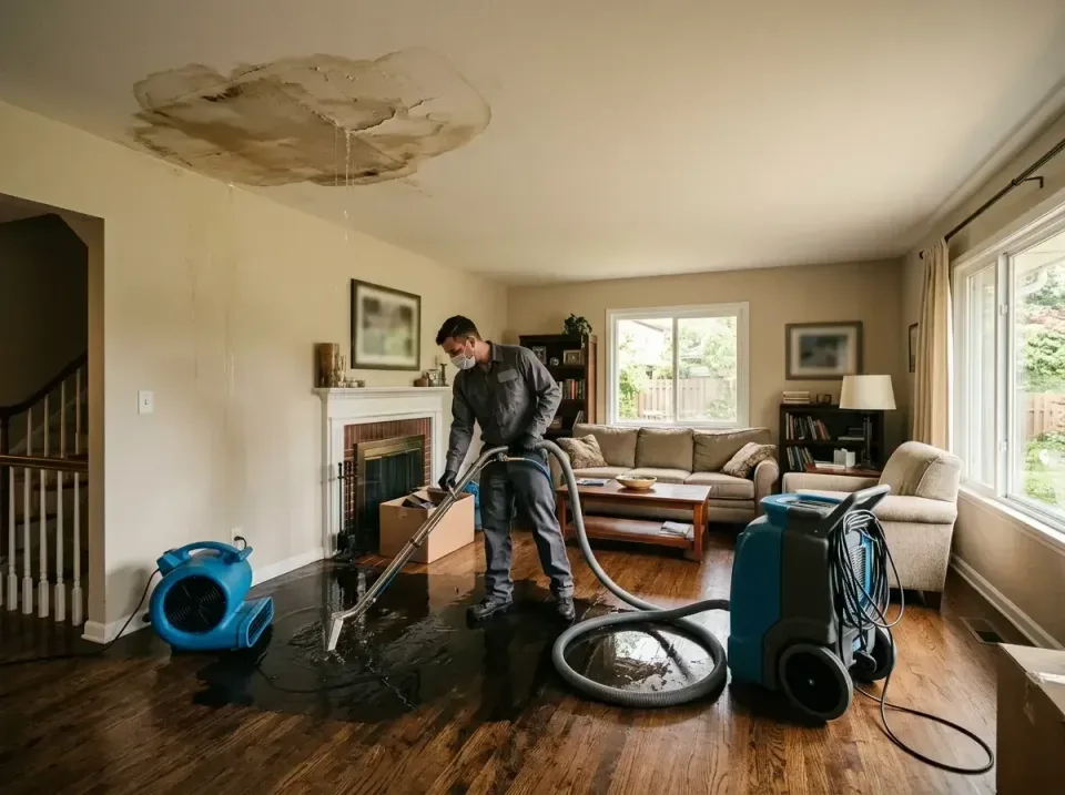 attic-pipe-burst-ceiling-drip-008 — frequently asked questions, Water Damage Restoration & Carpet Care in Saline, MI